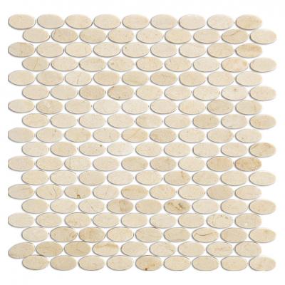 Factory  Natural Marble Mosaic Prices Oval Stone Mosaic Tile For Hotel
