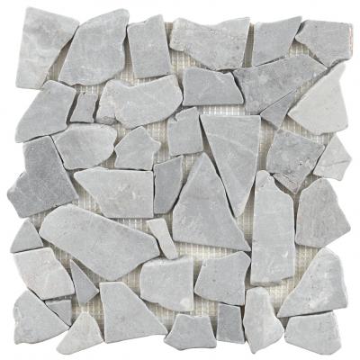 grey pebble stone marble mosaic for home dec mosaic tiles
