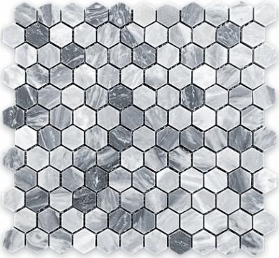 Carrara Hexagon Stone Mosaic Tiles